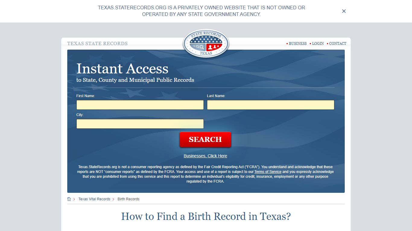 How to Find a Birth Record in Texas? - State Records